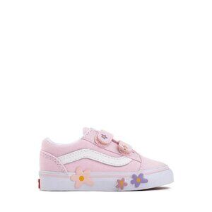 Vans Old Skool V Skate Shoe - Baby / Toddler - Pink / Floral Size 10T